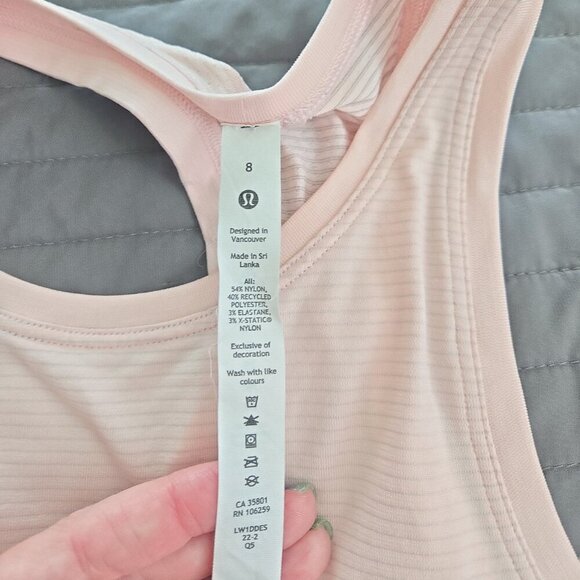 Lululemon Swiftly Tech High-Neck Tank Top 2.0 *Race Length - 8 Pink - Picture 4 of 7